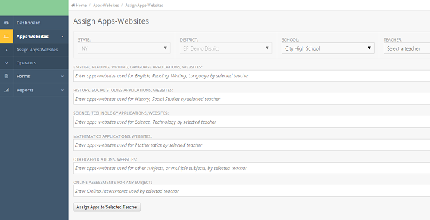 Privacy and online curriculum auditing